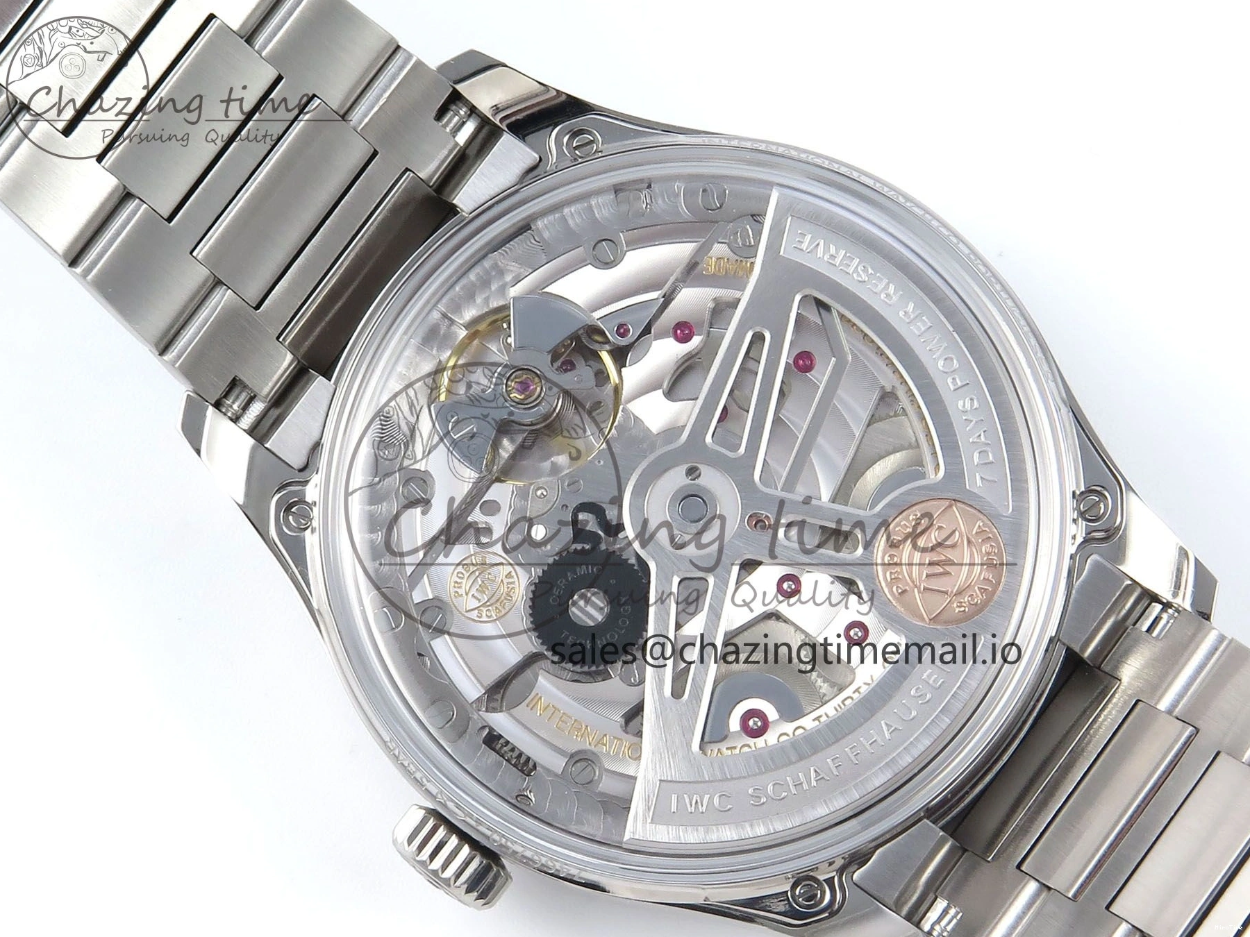 MIROTIME 0306 FashionForward Portugieser Auto IWC0562D APSF 1:1 Best Edition Light Blue Dial on SS Bracelet A 6994